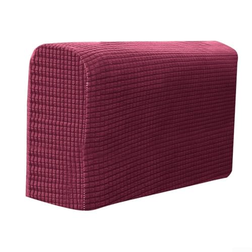 Sesselschoner aus weichem Polyester-Material mit sicherer, rutschfester Passform für Komfort (Weinrot) von Marchfunny