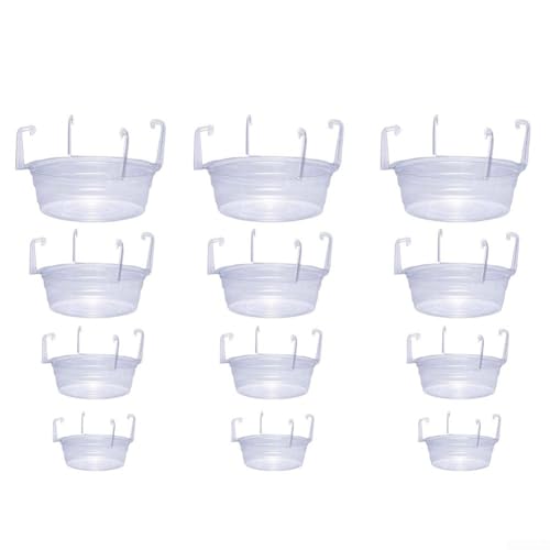 Set mit 12 Blumentopf-Tropfschalen zum Schutz von Böden und zur Verwaltung von überschüssigem Wasser von Marchfunny