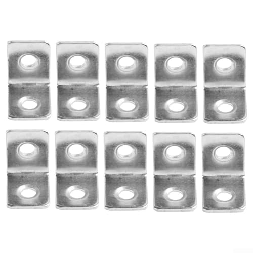 Set mit 12 stabilen rechtwinkligen Halterungen für schwebende Regale, Metallkonstruktion von Marchfunny