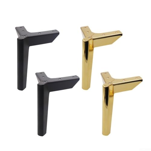 Set mit 4 Metall-Möbelbeinen für Couch, Stuhl, Schreibtisch und Schrank, Nachrüstung (Gold, 10 cm) von Marchfunny
