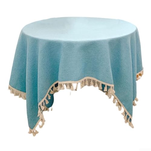 Stilvolle Polyester-Tischdecke, um Ihr kulinarisches Erlebnis zu Hause oder bei Veranstaltungen zu verbessern (blau) von Marchfunny