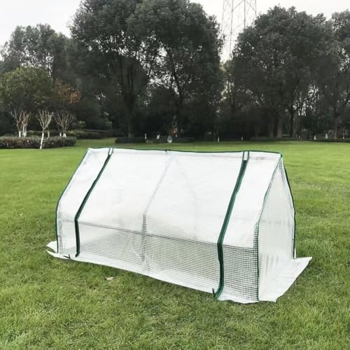 Sustainable Gardening Solution Robustes Tunnelgewächshaus mit Stahlrahmen, für den ganzjährigen Gebrauch (120 x 60 x 60 cm) von Marchfunny