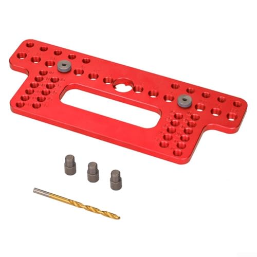 Taschenlochvorrichtung aus Aluminiumlegierung für schnelle und einfache Holzbearbeitungsprojekte (rot) von Marchfunny