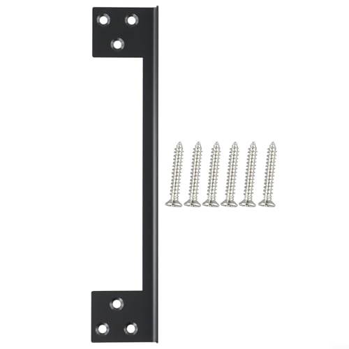 Türriegel-Schutzplatte in mattschwarzem Finish, zuverlässige Sicherheitslösung für Ausschwingtüren (A) von Marchfunny