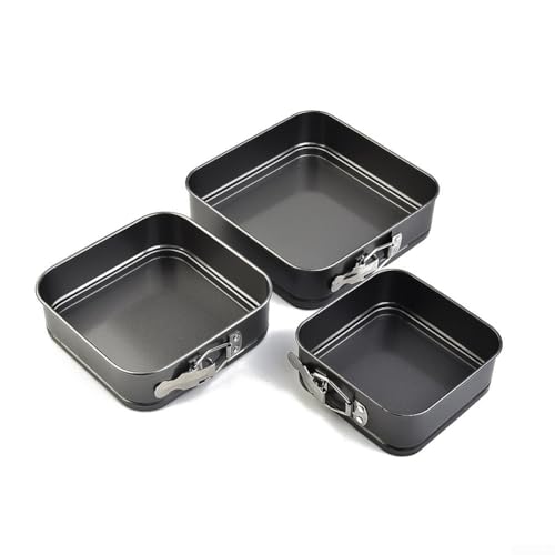 Vereinfachen Sie Ihr Backen mit einem praktischen 3-teiligen Set quadratischer Backbleche von Marchfunny