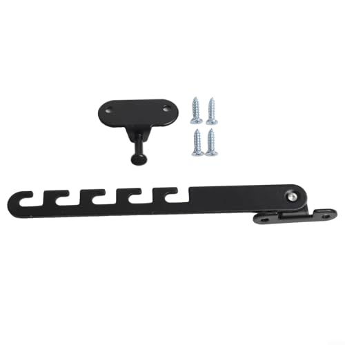 Verstellbarer Fensterstopper mit Schraube für Klappfenster, aus rostbeständigem Kohlenstoffstahl, um Fensterzuschlagen und Windschäden zu verhindern (schwarz) von Marchfunny