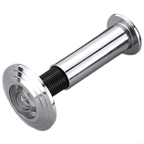 Verstellbarer Türspion mit Anti-Peep-Design für Privatsphäre, Weitwinkelobjektiv zur Erhöhung der Sicherheit, Zinklegierung, feines Gewinde für sicheren Sitz (A) von Marchfunny