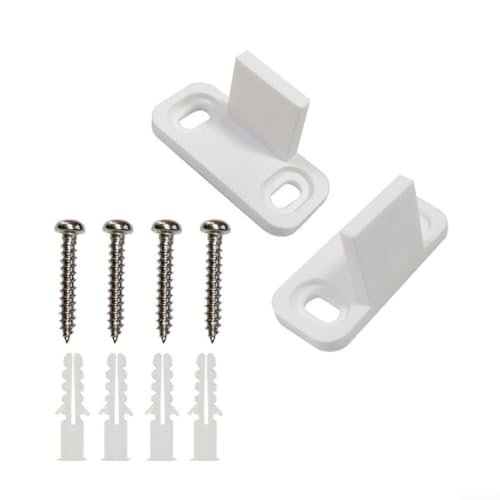 Verstellbares Bodenführungspaar für Schiebetüren, Kunststoffkonstruktion, um Türschwingungen und stabile Bewegung zu verhindern, inklusive Schrauben und Installations-Hardware von Marchfunny