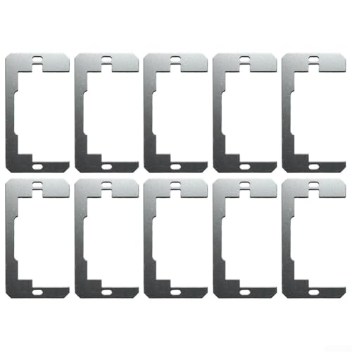 Wandpaneel-Abstandhalter-Set, 10/15/20 Stück Metallplatten für elektrische Steckdosennivellierung (10 Stück) von Marchfunny
