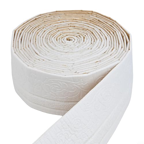 Wandsockelleisten aus Schaumstoff-Baumwolle, praktische Lösung für feuchtigkeitsgefährdete Räume (weiß) von Marchfunny