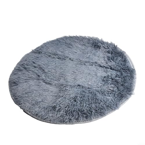 Weicher Shaggy-Teppich mit rutschfester Unterseite, perfekt für Wohnzimmer oder Schlafzimmer, leicht zu reinigen und zu pflegen, 60 cm, Silbergrau Weicher Shaggy-Teppich mit rutschfester Unterseite, perfekt für Wohnzimmer oder Schlafzimmer, leicht zu reinigen und zu pflegen, 60 cm, Silbergrau von Marchfunny