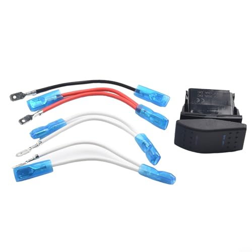 Wippschalter DPDT OnOffOn bewertet 12V20A, wasserdichtes Design mit blauer LED-Anzeige für verschiedene Fahrzeuganwendungen von Marchfunny
