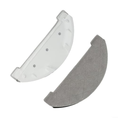 Wischmopp-Reinigungsset Wesentliche Ersatzteile inkl. Halterung und Mikrofaser-Pads für Roboter (weiß) von Marchfunny