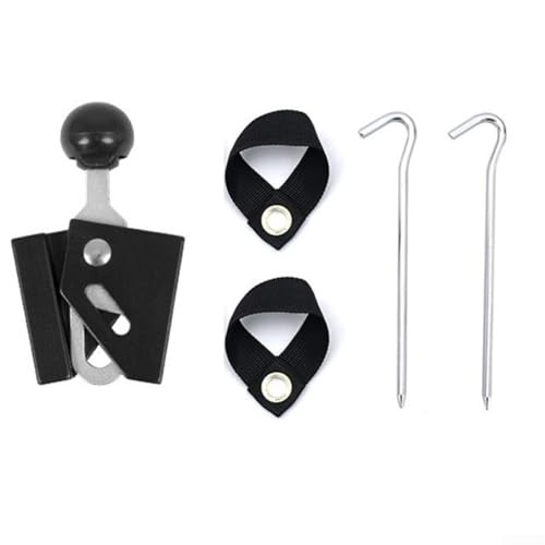 Zeltstützstift aus Aluminiumlegierung für sicheren Aufbau und optimale Leistung (8 mm schwarzer Anzug) von Marchfunny
