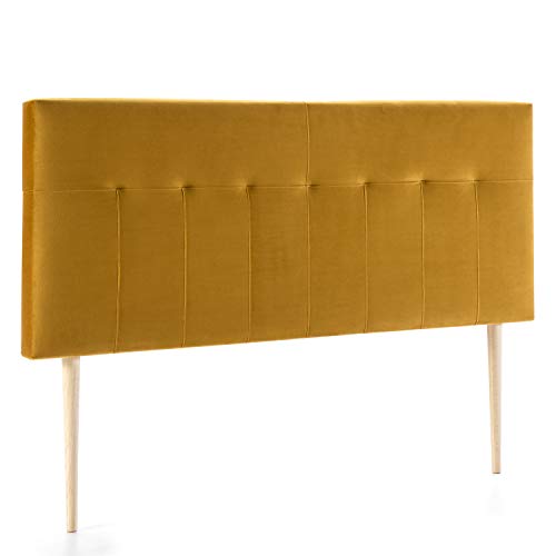 Marckonfort - Napoles Kopfteil für Bett, 140 X 60 X 8 cm Senf von Marckonfort