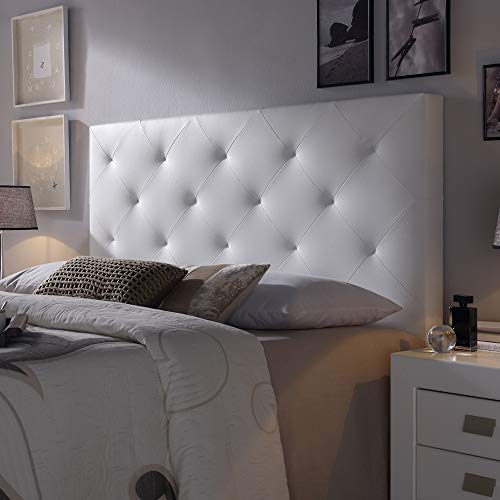 Marckonfort Rombo Kopfteil für Bett, 140x60x8 cm Farbe Weiß von Marckonfort