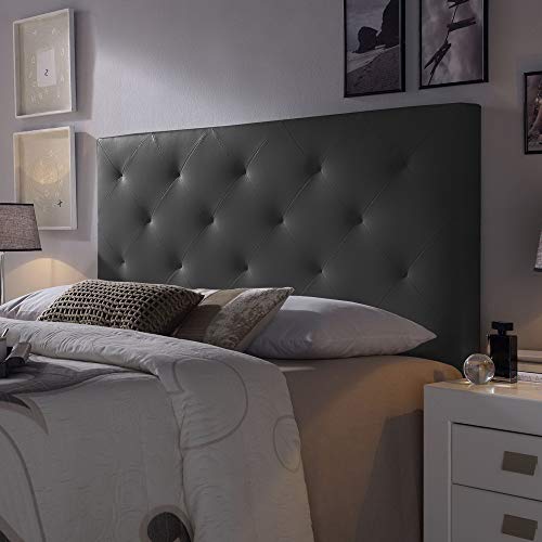 Marckonfort Rombo Kopfteil für Bett, 140x60x8 cm Farbe schwarz von Marckonfort