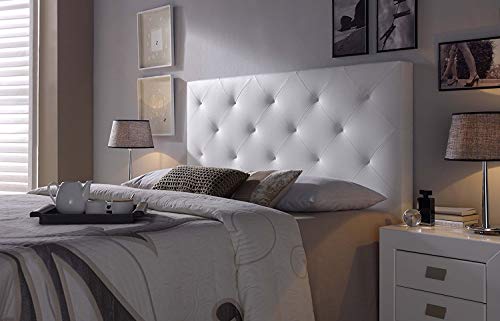 Marckonfort - Rombo Kopfteil für Bett, 160 X 60 X 8 CM Farbe Weiß von Marckonfort
