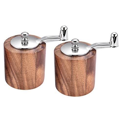Marclix 2X PfeffermüHle, Handkurbel-PfeffermüHle Aus mit Klassischem und Verstellbarem Keramikrotor von Marclix