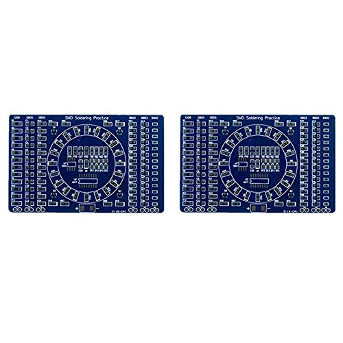Marclix 2X Rotierende LED SMD NE555 LöTen Praxis Board DIY Kit Fanny Fähigkeiten Training DIY Kit von Marclix