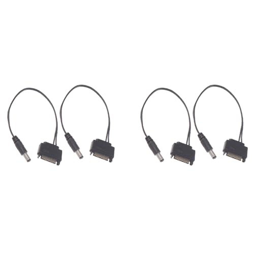Marclix 4 Stück DC Kabel Power Netzteil SATA Revolution DC 5521 12V Power Netzteil SATA zu DC Kabel von Marclix