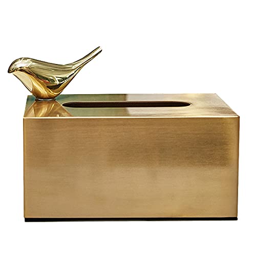 Marclix Metall Taschentuchbox Vogel Dekoration Box Magnet Adsorption Tier Serviette Aufbewahrungsbox Tischdekoration von Marclix