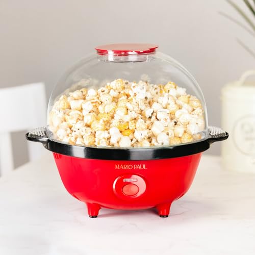 Marco Paul Fettfreier Heißluft-Popcorn-Maker Kein Öl Hausgemachte Gesunde Snacks Popcorn-Maker für den Heimgebrauch Filmabende Partys Langlebig Einfach zu bedienen Popcorn-Maschine (Großer von Marco Paul Interiors