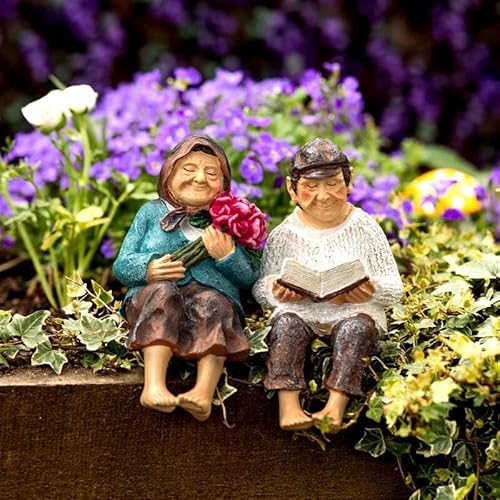 Marco Paul Interiors Set mit 2 Großeltern-Statuen Großmutter & Großvater Figuren Harz Ornament Dekorative Skulpturen Andenken Haus Garten Indoor Outdoor Neuheit Paar Geschenk Marco Paul Interiors Set mit 2 Großeltern-Statuen Großmutter & Großvater Figuren Harz Ornament Dekorative Skulpturen Andenken Haus Garten Indoor Outdoor Neuheit Paar Geschenk von Marco Paul Interiors