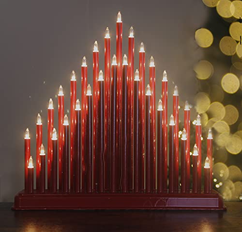 Marco Paul Weihnachtskerzenbrücke mit 33 Pfeifen Kunstkerzen, traditioneller Weihnachtsbogen Marco Paul Weihnachtskerzenbrücke mit 33 Pfeifen Kunstkerzen, traditioneller Weihnachtsbogen von Marco Paul Interiors