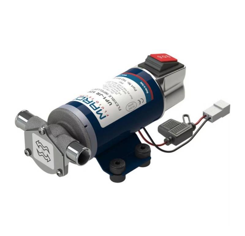 Marco Pumps Wasserpumpe UP1/JR 24V Transferpumpe Nitrilgummizahnrad On/Off Schalter, 28 l/min von Marco Pumps