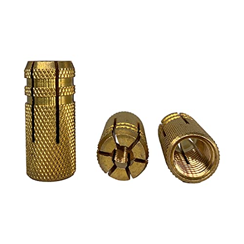 (10 Stück) Messing Einschlagdübel M14 x 41 mm, Spreizbolzenhülse, Beton Mauerwerk Ziegelanker, Spreizdübel (10, M14 x 41 mm) von Marcopol