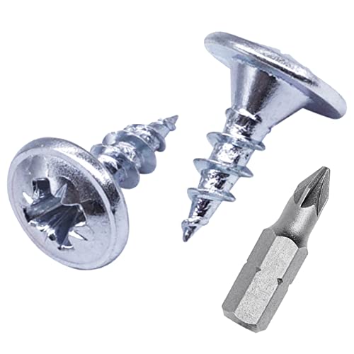 Marcopol (2000 Stück) Verzinkter Stahl 4,0 x 12 mm Holzschrauben, Metallschrauben, modifizierter Halsspannkopf, Selbstschneidend (2000, 4,0 x 12 mm) von Marcopol