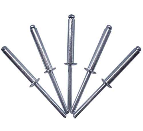 (250 Stück) Blindnieten 5,0 x 30 mm Offener Domkopf Popnieten DIN 7337 Stahlniete und Stahldorn (250, 5,0 x 30 mm) von Marcopol