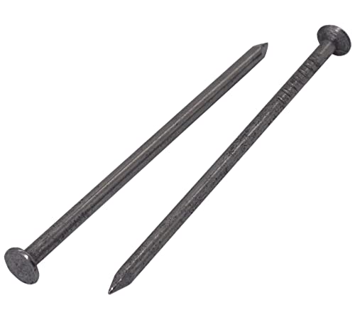 (300 Stück) Stahl 2,5 x 60 mm Konstruktionsnägel Flachrundkopf Mehrzweck-Gemeinsame helle Drahtnägel Holzarbeiten (300, 2,5 x 60 mm) von Marcopol