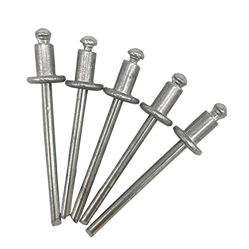 100 Stück Blindnieten 4,0 x 6 mm Kuppelkopf offen Typ DIN 7337 Aluminium Niet und Stahldorn Pop Nieten (100, 4,0 x 6 mm) von Marcopol