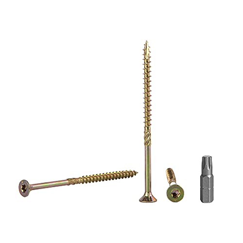 50 Stück Holzschrauben Stahl gelb verzinkt Kopf Torx Typ 17 Senkkopf Spanplattenschrauben 6,0 x 90 mm 50 Stück Holzschrauben Stahl gelb verzinkt Kopf Torx Typ 17 Senkkopf Spanplattenschrauben 6,0 x 90 mm von Marcopol