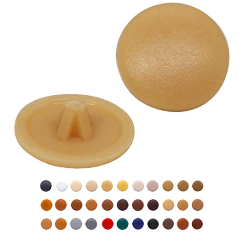 Marcopol 50 Stück Schraubenabdeckungen, 12 mm, Beige (S4), Pozidriv-Kopf von Marcopol