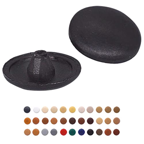 50 Stück Pozidriv-Schraubdeckel 12 mm Durchmesser Pozidriv Kopf Clip On Kunststoffabdeckungen Möbel Dekorative Kappe (50, Schwarz S29) von Marcopol