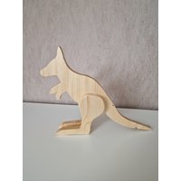 Großes Känguru Big Kangaroo Holzdekoration Wooddecoration Dekoration Für Die Wohnung Fürs Kinderzimmer For Children Room Gift Geschenk von MarcosHolzwelt