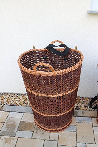 Kiepe mit Tragegurt aus Weide L, XL oder XXL Rückentragekorb Winzerkepe Weidenkiepe Huckelkorb Holzkorb Tragekorb in 3 Varianten/Größen (XXL) von Marcus´ Weidenhandel