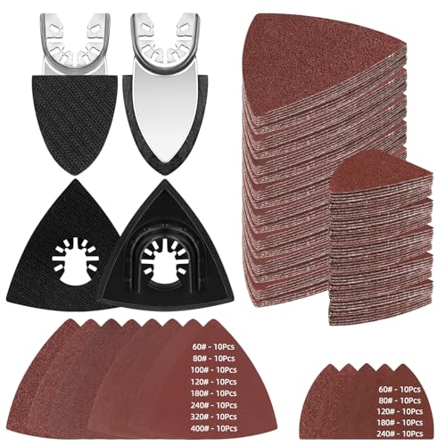 Mardatt 134Pcs Oscillating Tool Detail Sanding Pads Kit Includes Multi-Tool Finger Sandpaper, Triangle Sanding Pad, Finger Sanding Pad, Multi-Tool Sanding Pads Attachment for Surface Polish Sanding Mardatt 134Pcs Oscillating Tool Detail Sanding Pads Kit Includes Multi-Tool Finger Sandpaper, Triangle Sanding Pad, Finger Sanding Pad, Multi-Tool Sanding Pads Attachment for Surface Polish Sanding von Mardatt