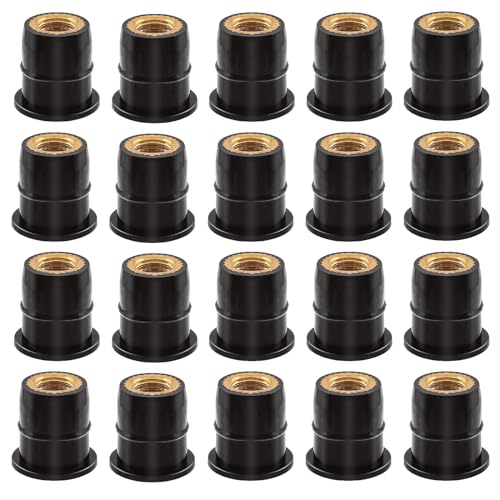 Mardatt 20Pcs M6 Neoprene Well Nuts Neopren Well Muttern Neopren Expansion Messing Muttern Gummi Expansion Messing Kupfer Bolzen Well Mutter Windschutzscheibe Verkleidung Befestigungsmittel Muttern Mardatt 20Pcs M6 Neoprene Well Nuts Neopren Well Muttern Neopren Expansion Messing Muttern Gummi Expansion Messing Kupfer Bolzen Well Mutter Windschutzscheibe Verkleidung Befestigungsmittel Muttern von Mardatt