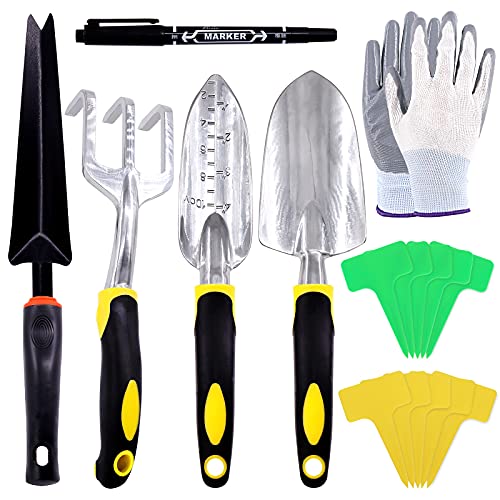 Mardatt 47-teiliges Gartenwerkzeug- und Gartenzubehör-Set, legierter Stahl mit ergonomischem gummiertem Griff Mardatt 47-teiliges Gartenwerkzeug- und Gartenzubehör-Set, legierter Stahl mit ergonomischem gummiertem Griff von Mardatt