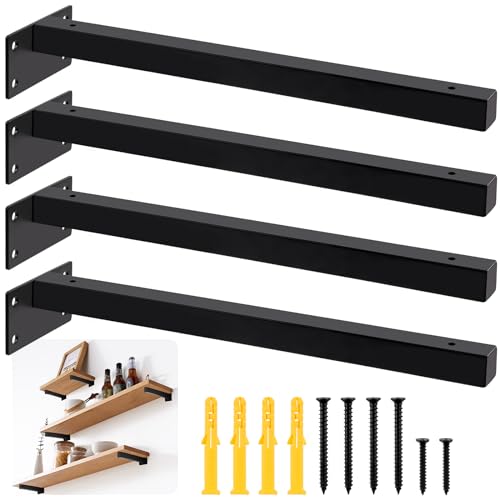 Mardatt 4Pcs 12” Black Shelf Bracket with Screws and Anchors, Floating Shelf Brackets Heavy Duty Shelf Supports Mounted Shelf Brackets Hidden L Shelf Bracket for Shelves Support Mardatt 4Pcs 12” Black Shelf Bracket with Screws and Anchors, Floating Shelf Brackets Heavy Duty Shelf Supports Mounted Shelf Brackets Hidden L Shelf Bracket for Shelves Support von Mardatt