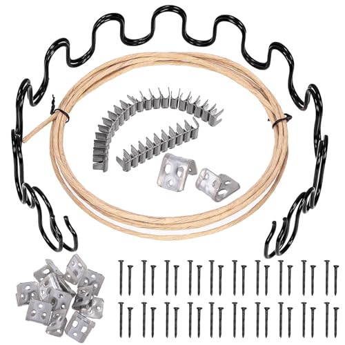 Mardatt 53Pcs Sofa Spring Repair Kit Includes Seat Spring Stay Wire, Spring Clips, Screws, Spring Clips Repair Kit, Sofa Upholstery Spring Replacement Kit for Furniture Chair Couch Mardatt 53Pcs Sofa Spring Repair Kit Includes Seat Spring Stay Wire, Spring Clips, Screws, Spring Clips Repair Kit, Sofa Upholstery Spring Replacement Kit for Furniture Chair Couch von Mardatt