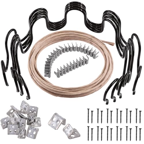 Mardatt 72Pcs Sofa Spring Repair Kit Includes Spring Clips, Seat Spring Stay Wire, Screws, Spring Clips Repair Kit, Sofa Upholstery Spring Replacement Kit for Furniture Chair Couch Mardatt 72Pcs Sofa Spring Repair Kit Includes Spring Clips, Seat Spring Stay Wire, Screws, Spring Clips Repair Kit, Sofa Upholstery Spring Replacement Kit for Furniture Chair Couch von Mardatt