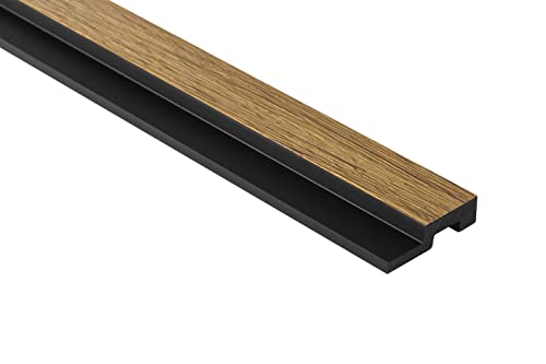 Mardom Decor L0205RT Ende für Lamellenwand - Ende für Wandpaneele aus PolyForce-Material - Akustikpaneele - Kratzfest - Wandlamellen Wasserfest - Rechte Seite - Farbe Weiß - 200 x 4,5 x 1,2 cm von Mardom Decor