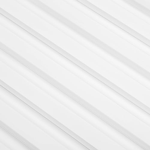 Mardom Decor L0301 Lamellenwand - Wandpaneele aus PolyForce-Material - Akustikpaneele - Kratzfeste Wandverkleidung - Wandlamellen Wasserfest - Kann Bemalt Werden - Farbe Weiß - 200x7x1,6cm von Mardom Decor