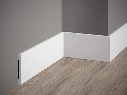 Mardom Decor | MD013 | Stuck Fußleiste Sockelleiste | 200 x 10 x 1 cm von Mardom Decor