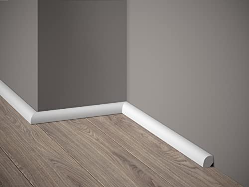 Mardom | Sockelleiste "MD235P" | 18 x 18 x 2000 mm | Satin Weiß | Fußleiste | Viertelstab | Elegant Mardom | Sockelleiste "MD235P" | 18 x 18 x 2000 mm | Satin Weiß | Fußleiste | Viertelstab | Elegant von Mardom Decor